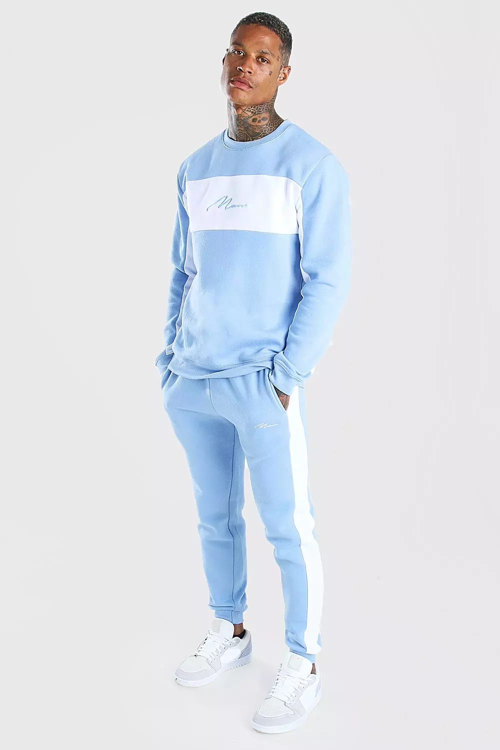 Boohooman sales signature tracksuit